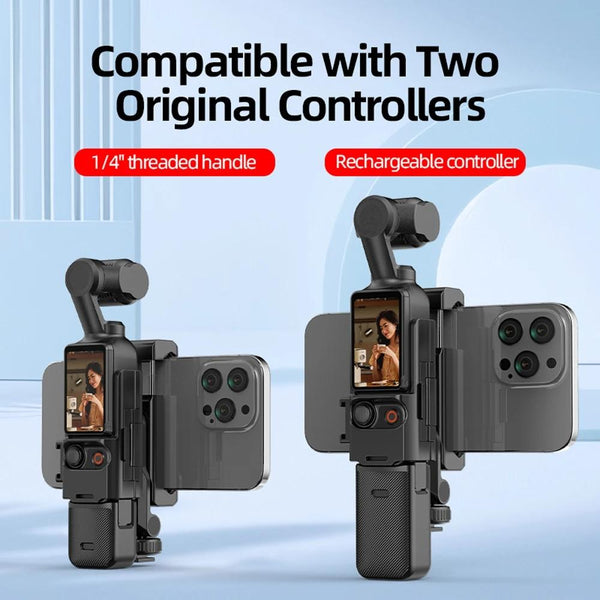 3 Cold Shoe Phone Holder For Dji Osmo Pocket Expand Bracket Black Camera Drone Accessories