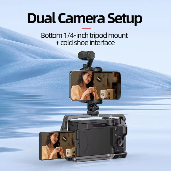 3 Cold Shoe Phone Holder For Dji Osmo Pocket Expand Bracket Black Camera Drone Accessories