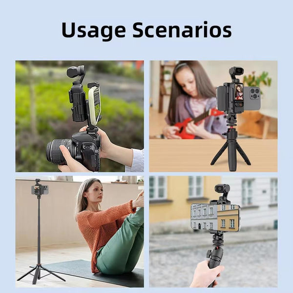 3 Cold Shoe Phone Holder For Dji Osmo Pocket Expand Bracket Black Camera Drone Accessories