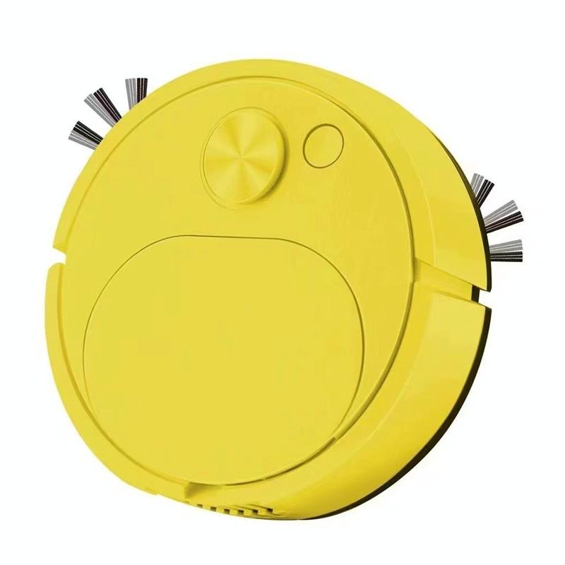 Smart Usb Charging Robot Vacuum For Family Cleaning Yellow Vacuum Cleaners