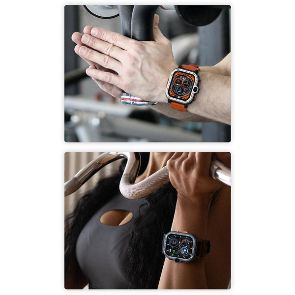 2.02 Inch Android 8.1 Full Network Wifi Card Bluetooth Smart Watch Navy Smart Watches