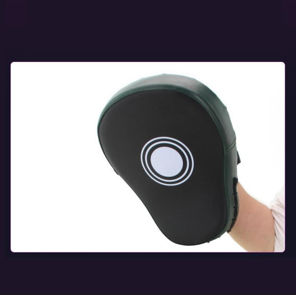 Green Leather Arc Boxer Training Hand Target Strike Pads & Mitts