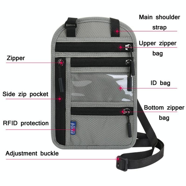 Rfid Passport & Certificate Protection Cover Black Other Travel Accessories