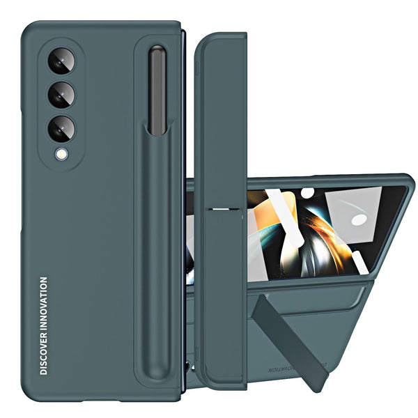 For Samsung Galaxy Z Fold4 5G 2 In 1 Detachable Folding Case With Holder & Pen Slot Black Cases Covers & Skins