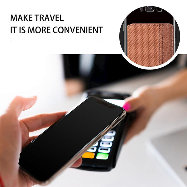 Universal Phone Card Holder With Bracket Multifunctional Black Business Card Holders