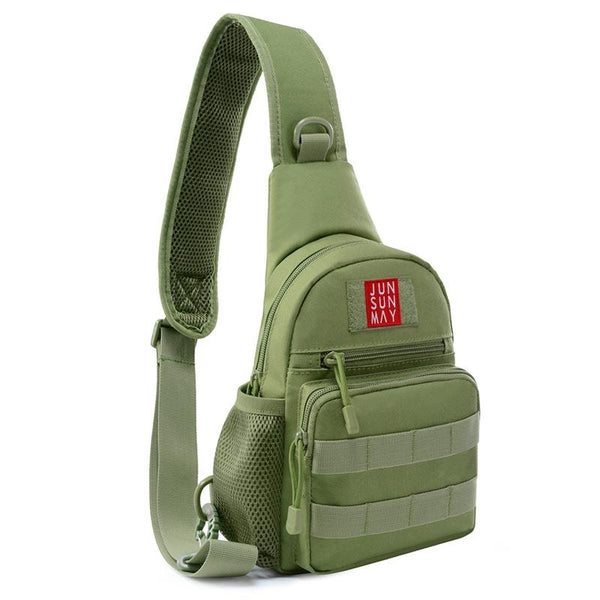 Waterproof Crossbody Chest Pack For Outdoor Sports Lightweight & Durable Khaki Bags