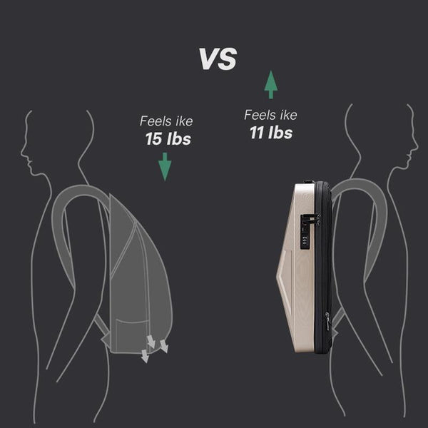 Expandable Business Backpack For Men Black Bags