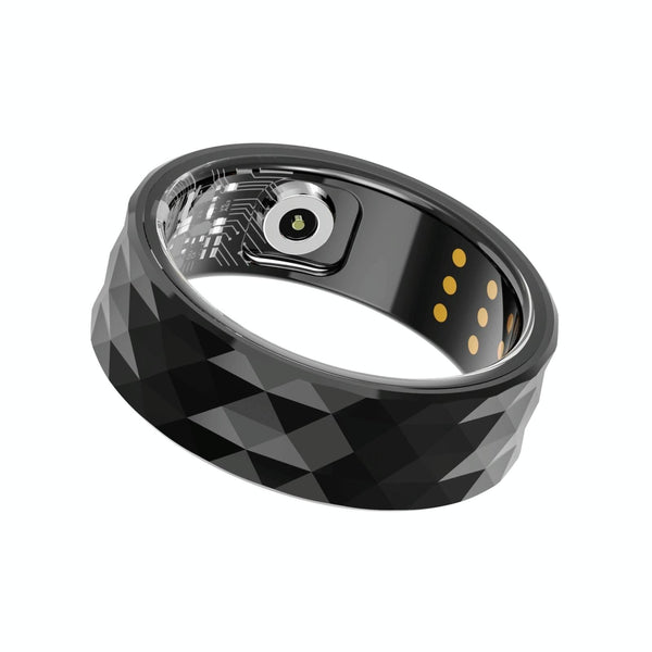 Smart Ring For Health Monitoring And Exercise R12m Size 18 Black Activity Trackers