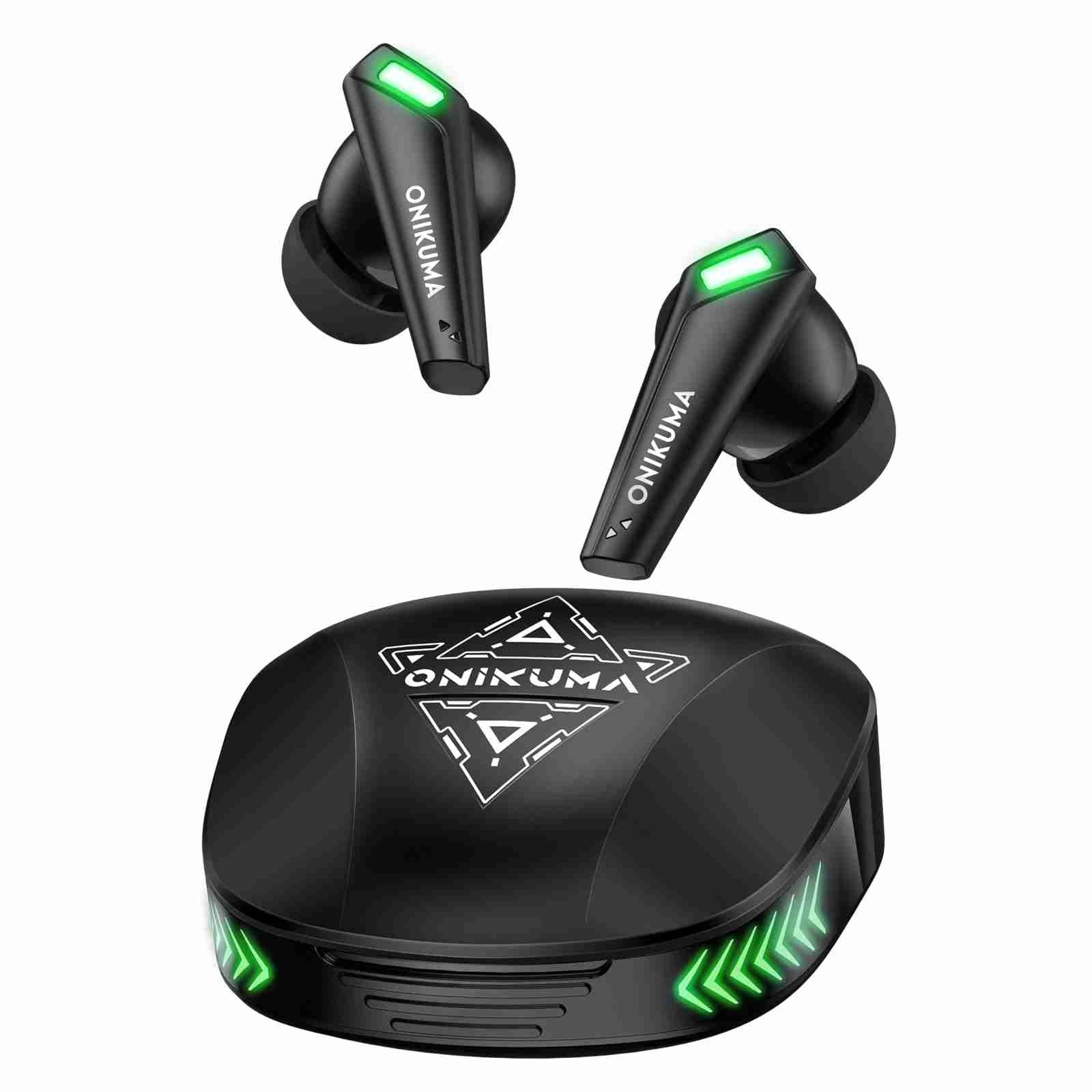 Wireless Bluetooth Earphones With Mic Black Earbuds