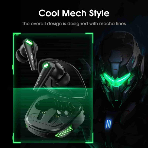 Wireless Bluetooth Earphones With Mic Black Earbuds