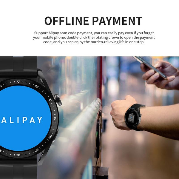 1.39 Inch Ip67 Waterproof Health Monitoring Bluetooth Call Smart Watch With Nfc Payment Black Smart Watches