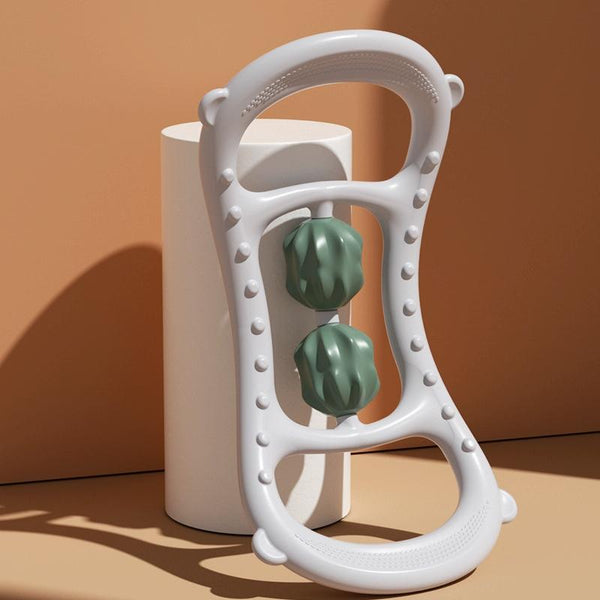 Stretching Yoga Ring With Raised Point Roller Beige Orange Yoga & Pilates Accessories