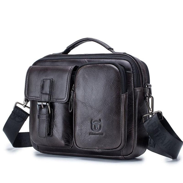 Retro Leather Men Shoulder Bag Black Bags