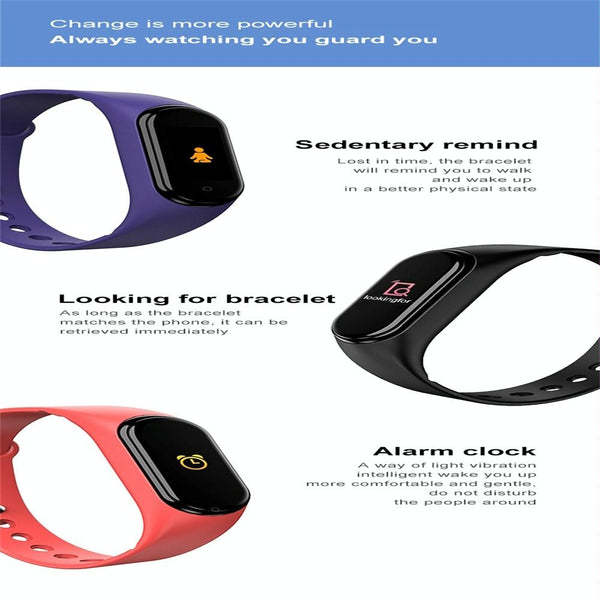 Waterproof Bluetooth Smart Watch With Hr / Bp Monitoring And Colour Screen Black Smart Watches