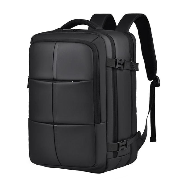 Large Capacity Expandable Business Backpack Black Backpacks