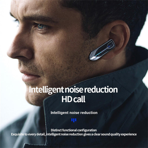 Business Style Bluetooth 5.0 Earphone With Touch Switch Black Earbuds