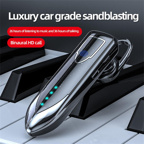 Business Style Bluetooth 5.0 Earphone With Touch Switch Black Earbuds