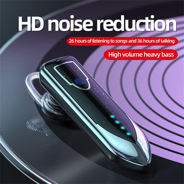 Business Style Bluetooth 5.0 Earphone With Touch Switch Black Earbuds