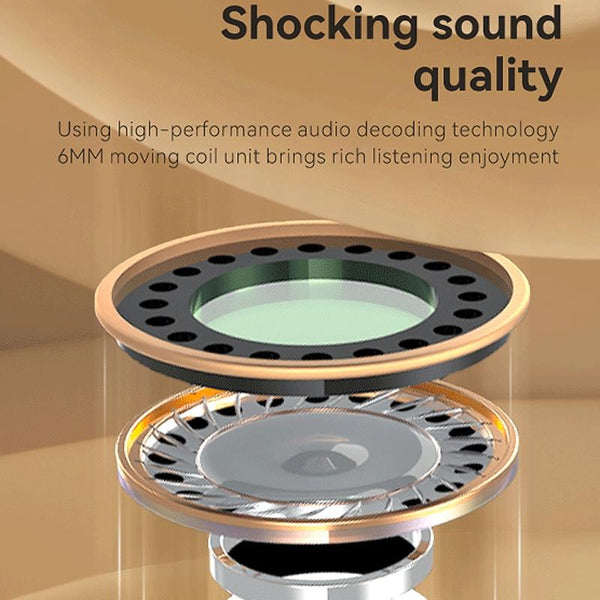 Mini Invisible Bluetooth Earphone Single Stereo Wireless Black Headphones