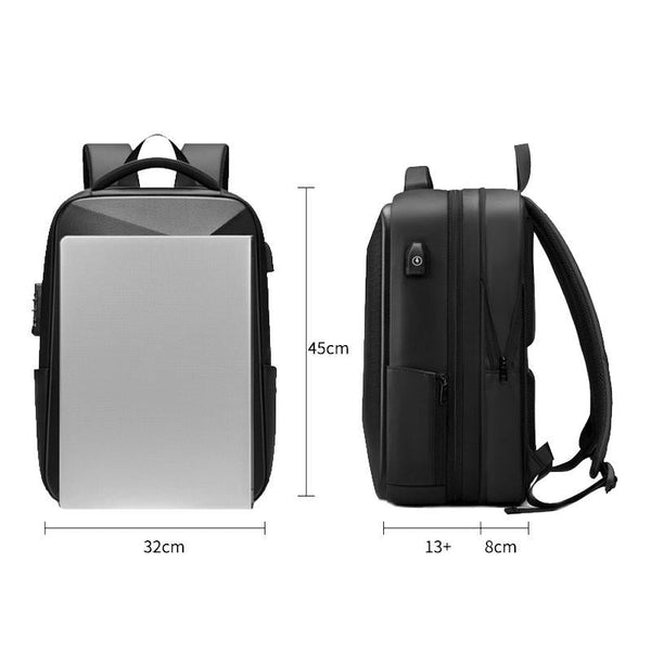 Parallel Expandable Usb Laptop Backpack For Business Travel Black Laptop Cases & Bags