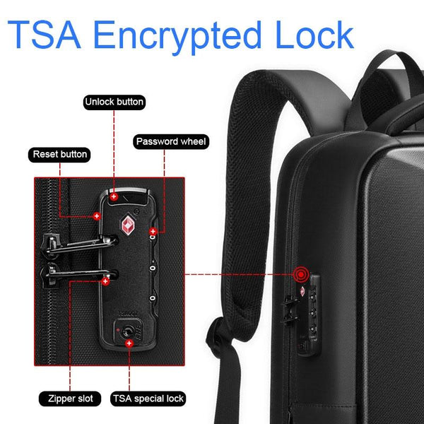 Parallel Expandable Usb Laptop Backpack For Business Travel Black Laptop Cases & Bags