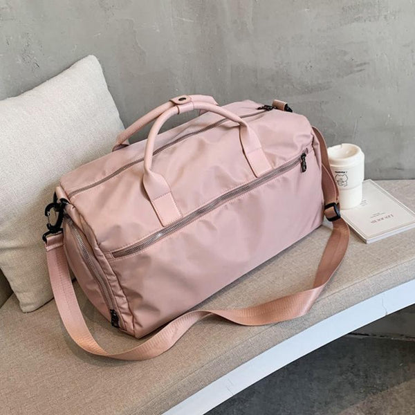 Large Sports Bag With Separate Shoe Compartment Pink Gym Bags