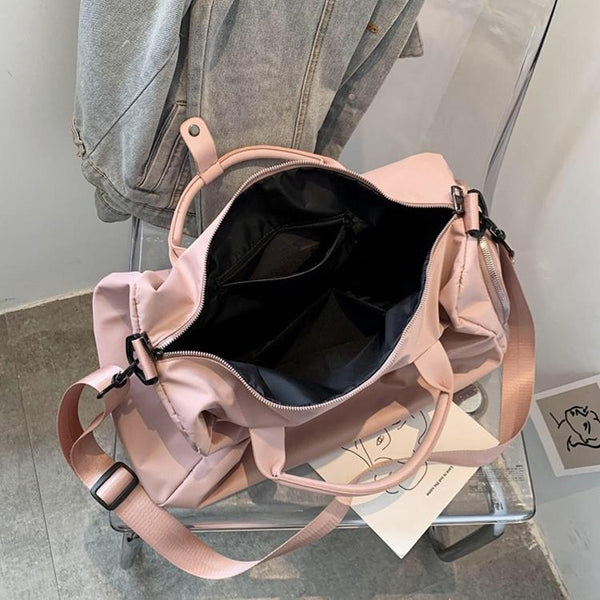 Large Sports Bag With Separate Shoe Compartment Pink Gym Bags