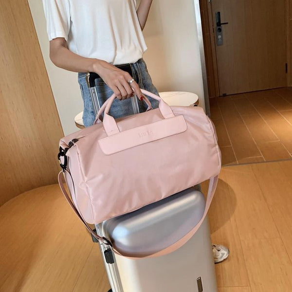 Large Sports Bag With Separate Shoe Compartment Pink Gym Bags