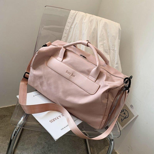 Large Sports Bag With Separate Shoe Compartment Pink Gym Bags