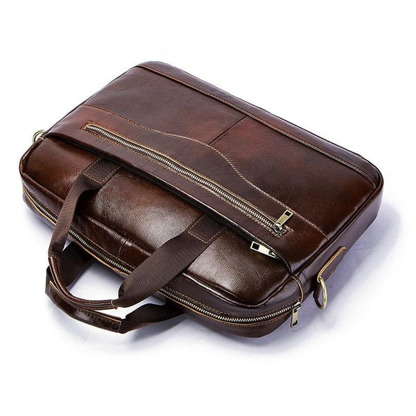 Retro Leather Messenger Bag For Men Black Bags