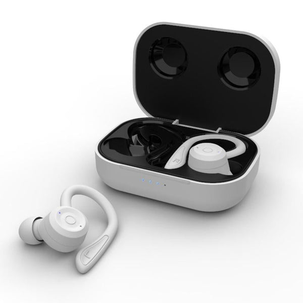 Waterproof T20 Tws Bluetooth Earphones With Charging Box And Noise Cancelling Hooks Black Headsets & Earpieces