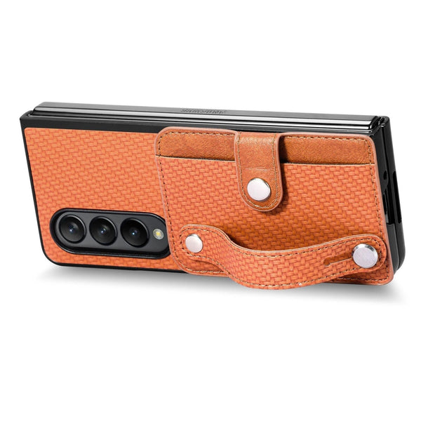 For Samsung Galaxy Z Fold4 5G Wristband Phone Case Black Cases Covers & Skins