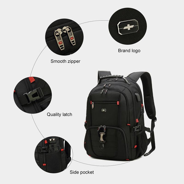 Parallel Waterproof Usb Backpack For Business Use 18 Inch Laptop Cases & Bags