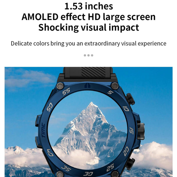 1.53 Inch Ip67 Bt5.0 Sport Smartwatch With Earbuds Health Monitor & Bluetooth Call Smart Watches