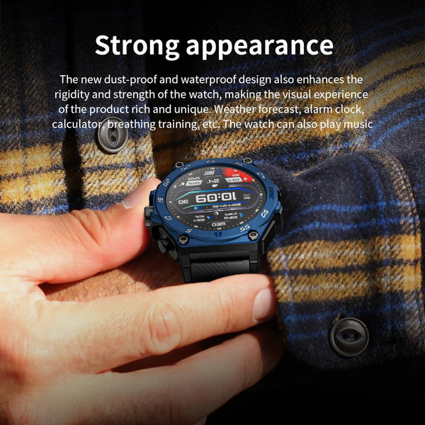 1.53 Inch Ip67 Bt5.0 Sport Smartwatch With Earbuds Health Monitor & Bluetooth Call Smart Watches