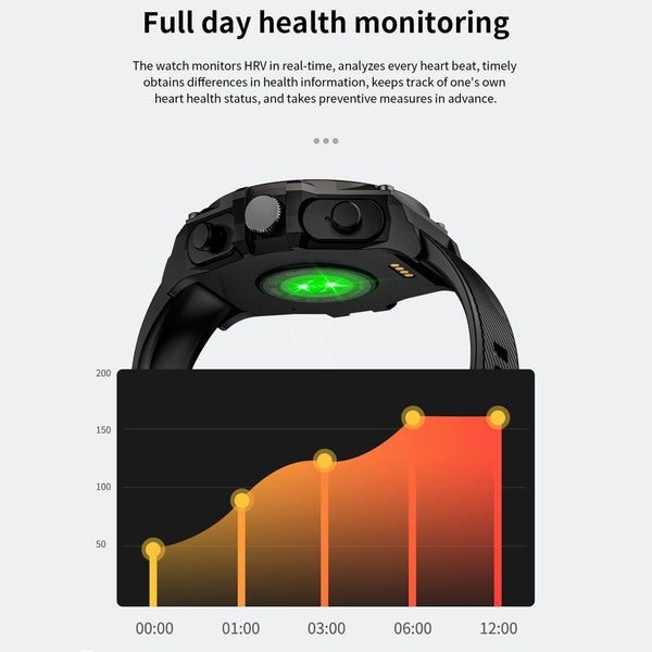 1.53 Inch Ip67 Bt5.0 Sport Smartwatch With Earbuds Health Monitor & Bluetooth Call Smart Watches
