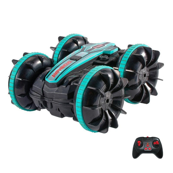 Amphibious Stunt Rc Car Double Sided Rolling 2.4G Electric Kids' Toy Red Remote Controlled Toys