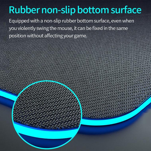 Wireless Charging Rgb Mouse Pad Black Mouse Pads & Wrist Rests