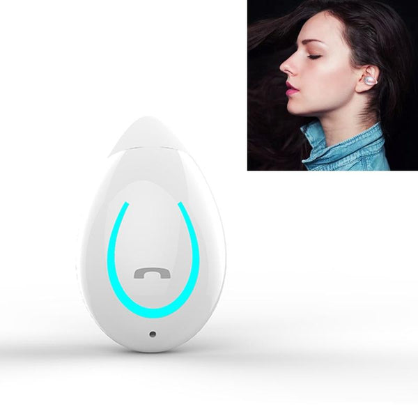 Ultra Light Wireless Earphone With Mic Bluetooth 5.0 Clip Stereo White Headsets & Earpieces