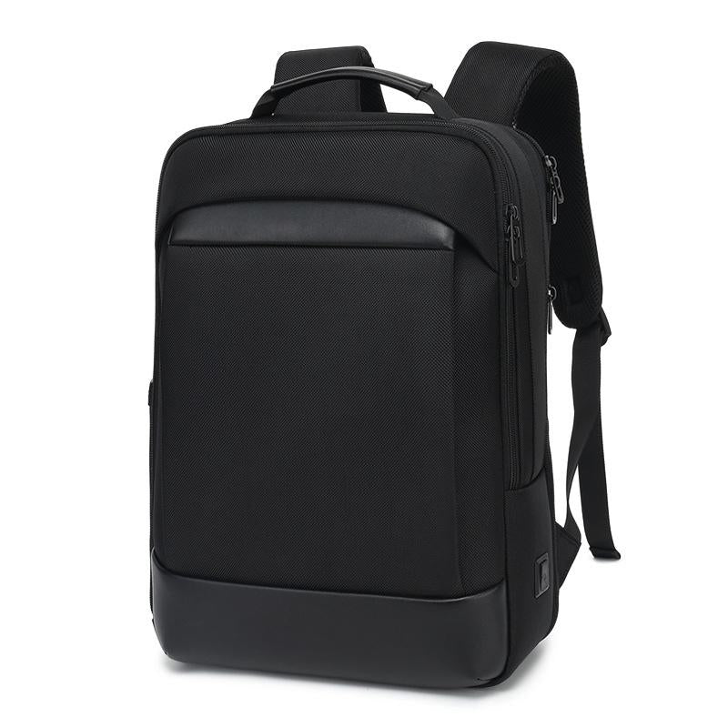 18 Inch Waterproof Double Shoulder Backpack With Usb Black Backpacks