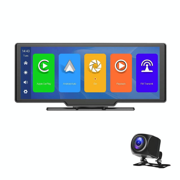 9.3 Hd Wired Smart Player With Wireless Carplay Split Screen Display Black Other Car Audio