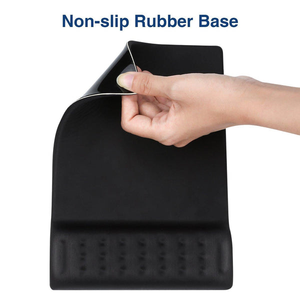 Breathable Memory Foam Mouse Pad Black Mouse Pads & Wrist Rests