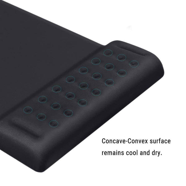 Breathable Memory Foam Mouse Pad Black Mouse Pads & Wrist Rests