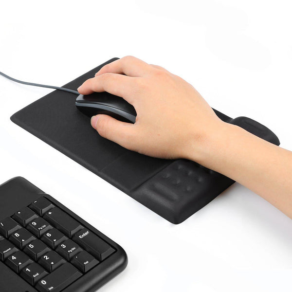 Breathable Memory Foam Mouse Pad Black Mouse Pads & Wrist Rests