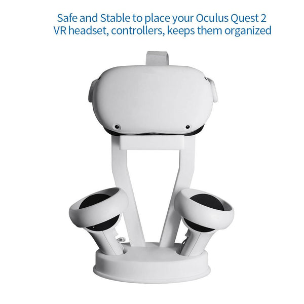 Oculus Quest 2 Desktop Storage Rack Vr Organizer White Controllers & Attachments