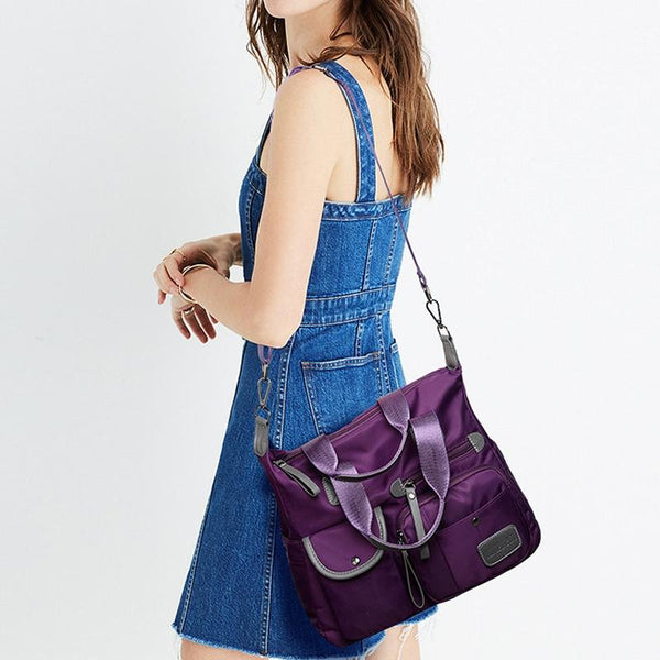 Versatile Oxford Cloth Shoulder Bag For Women Purple Women's Bags & Handbags