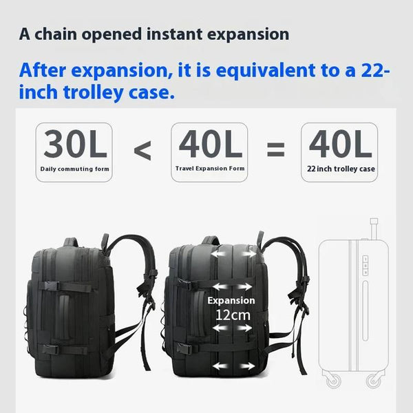 Large Capacity Business Backpack For Men Black Bags