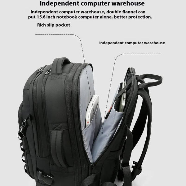 Large Capacity Business Backpack For Men Black Bags