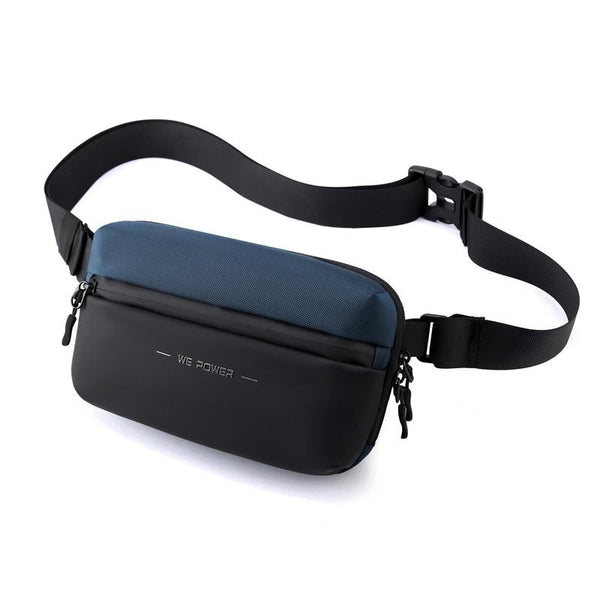 Minimalist Men Chest Bag Outdoor Travel Waist With Shoulder Strap Dark Blue Bags