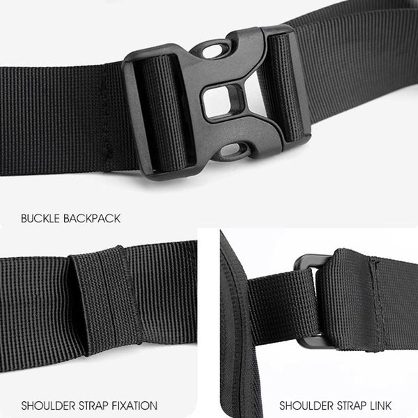Minimalist Men Chest Bag Outdoor Travel Waist With Shoulder Strap Dark Blue Bags